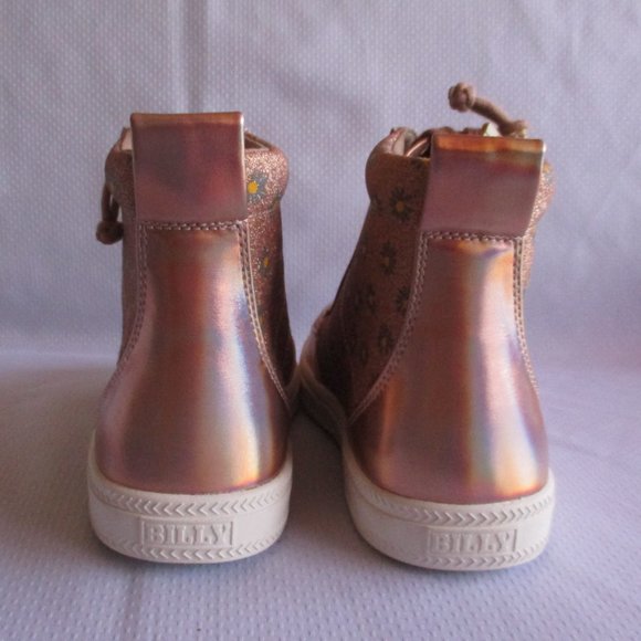 SOLD-HOTPCK x2🎉🎉BILLY CLASSIC ROSE GOLD DAISY LACE HIGH TOP SNEAKERS – 6 – NWT - Picture 10 of 15